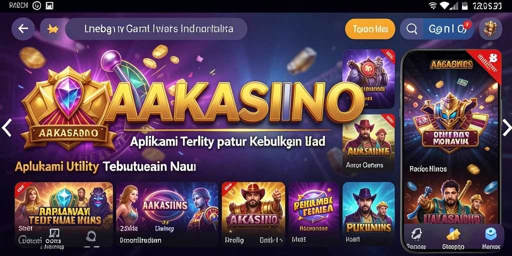 Tampilan AAKASINO yang menarik dengan fitur utilitas lengkap