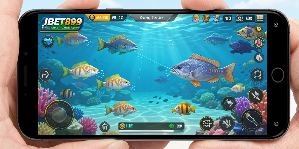 Screenshot menampilkan gameplay seru Tembak Ikan di IBET899.