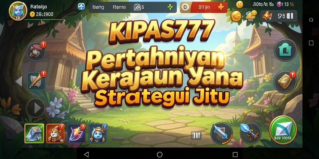 Tampilan gameplay mendebarkan dalam KIPAS777 Tower Defense.