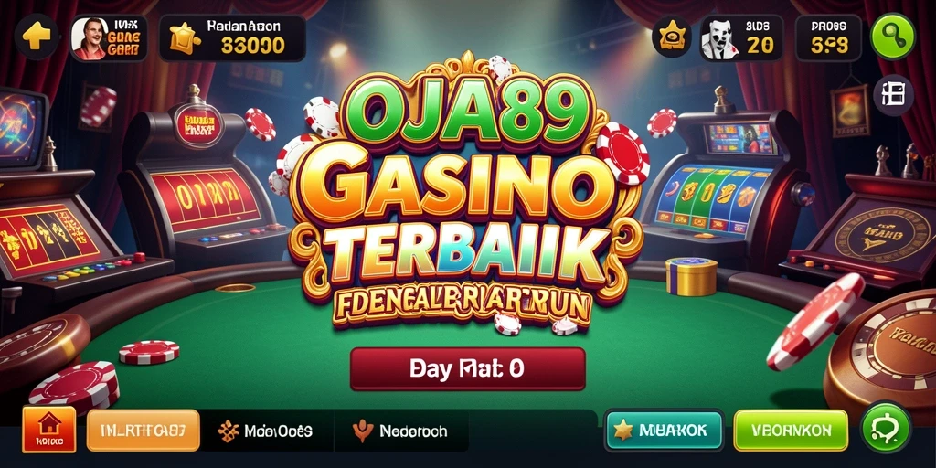 Screenshot utama OJA89 menunjukkan momen seru bermain permainan Kasino.